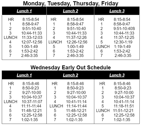 Bell Schedule