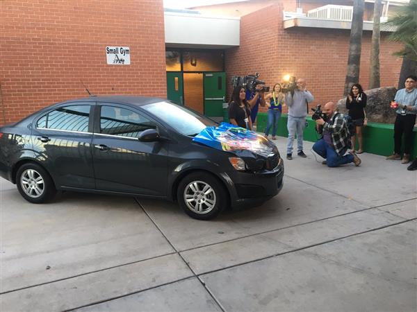 A free car is giving away at Project Grad