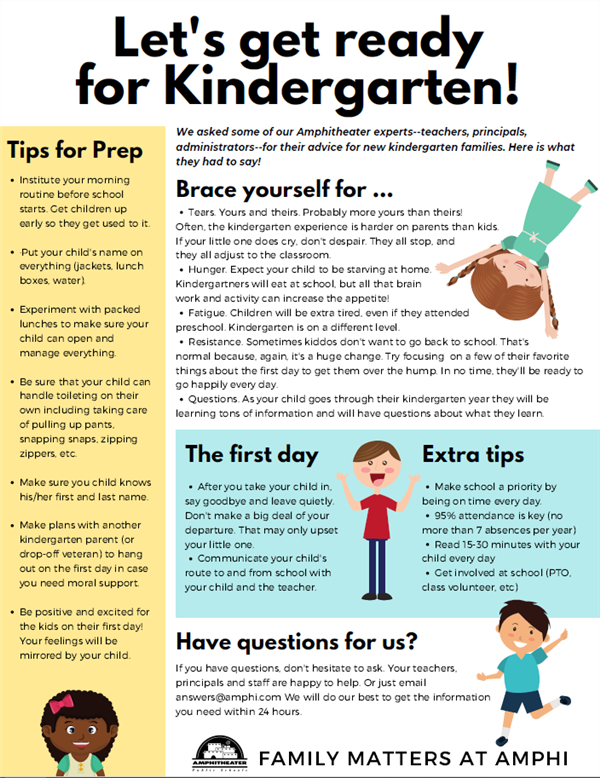 Let's get ready for Kindergarten! 