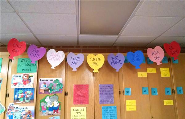 Valentine conversation hearts 
